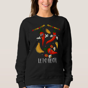 Camiseta Comida mexicana Chili Tacos Lets Fiesta Cinco De M