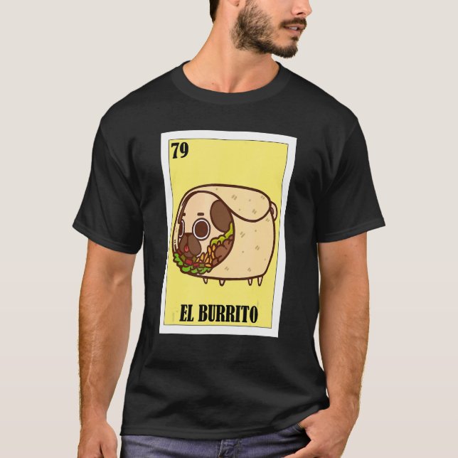 Camiseta Comida mexicana El Burrito (Frente)
