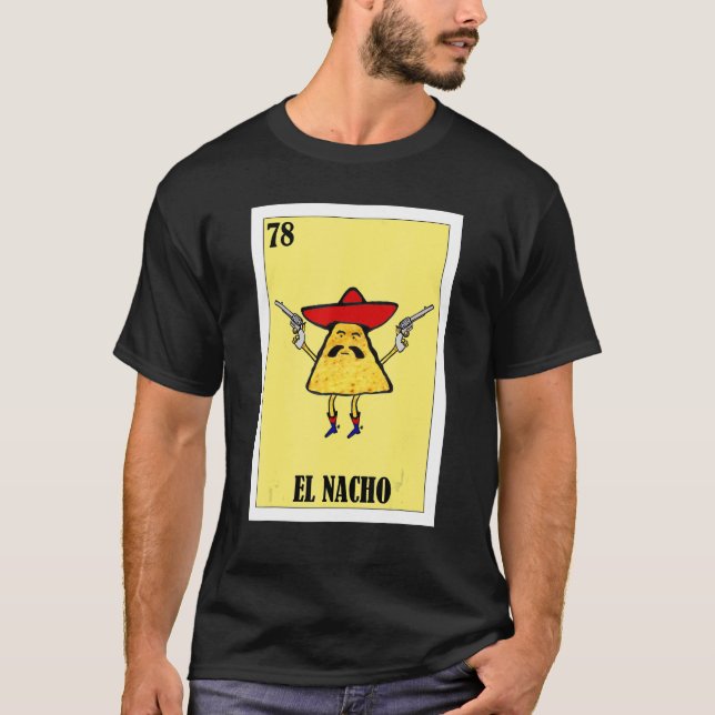Camiseta Comida mexicana El Nacho (Frente)