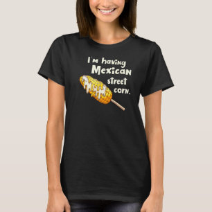 Camiseta Comida Mexicana Street Corn Elote Back Impressão