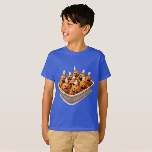 Camiseta Comida Monstros MAU CHICKEN NUGGGETS (Frente Completa)