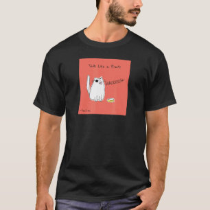 Camiseta Comida para Gatos Talk Like A Pirate Day Humor Div