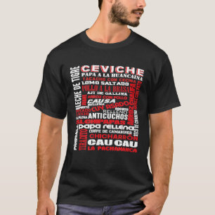Camiseta Comida Peruana Chef Gastronomia Ceviche Peru Foodi