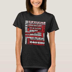 Camiseta Comida Peruana Peru Gastronomia Chef Ceviche