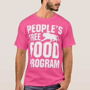 Camiseta comida pessoas gratuitas programa de comida