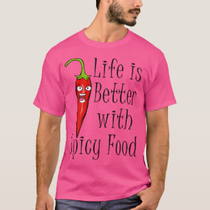 Camiseta Comida Picante Pimenta Dito Divertido Chili