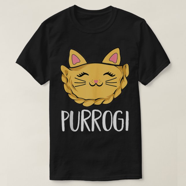 Camiseta Comida Polonesa Pierogi Purrogi Cat Pierogi Maker (Frente do Design)