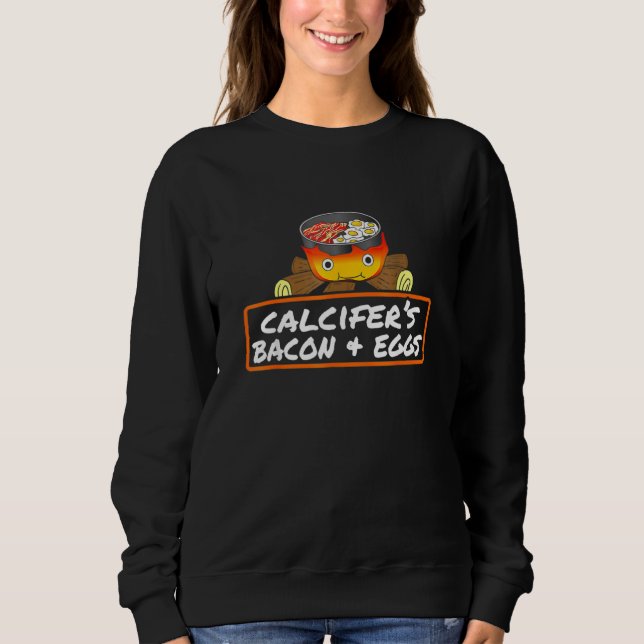 Camiseta Comida Pun Bacon Ovo Cook Calcifer (Frente)