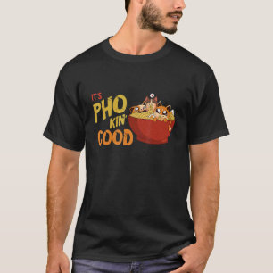 Camiseta Comida Pun Boa Piada Pho Bowl Noodle Animal Asian 