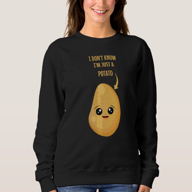 Camiseta Comida Pun Vegan Potato (Frente)