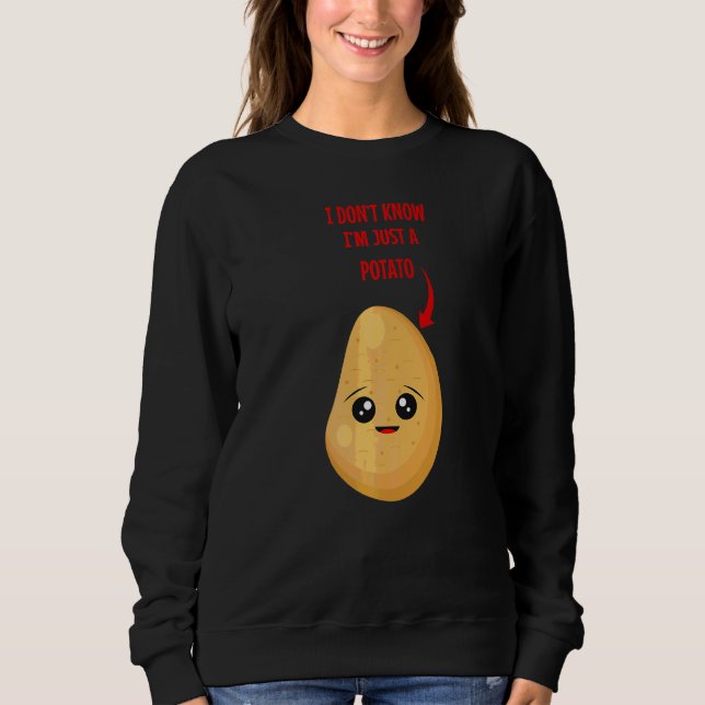 Camiseta Comida Pun Vegan Potato 1 (Frente)