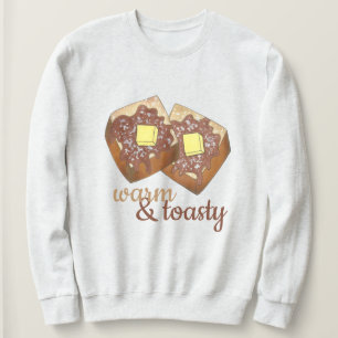 Camiseta Comida quente e torrada de arassos e arbustos fran