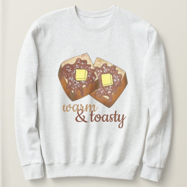 Camiseta Comida quente e torrada de arassos e arbustos fran (Frente do Design)