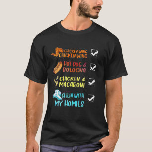 Camiseta Comida Rápida de Cão Quente de Galinha presente