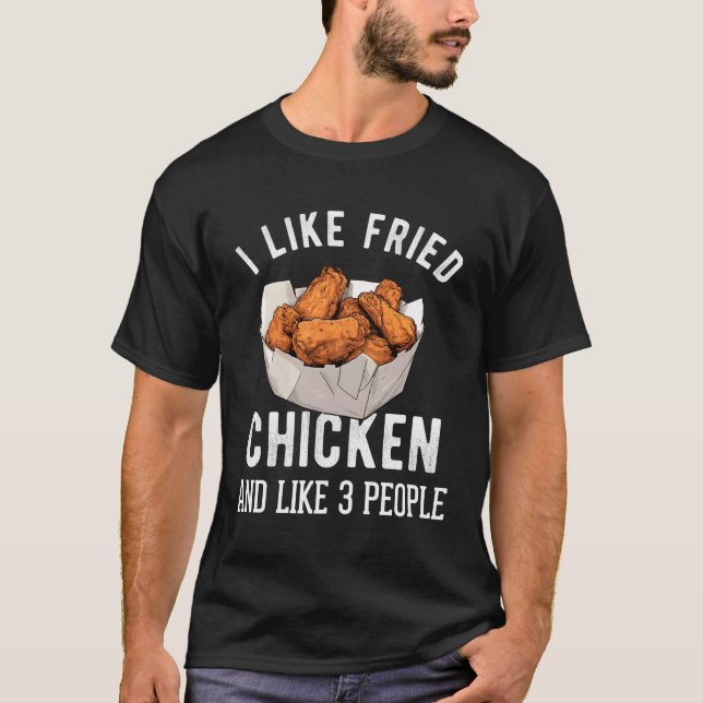 Camiseta Comida Rápida de Galinha Fritada (Frente)