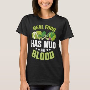Camiseta Comida Real Tem Mudo Vegetariano Vegans Saudáveis 