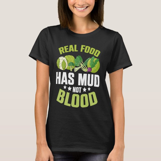 Camiseta Comida Real Tem Mudo Vegetariano Vegans Saudáveis  (Frente)