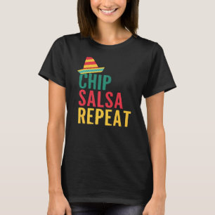 Camiseta Comida repetida do Chips Salsa