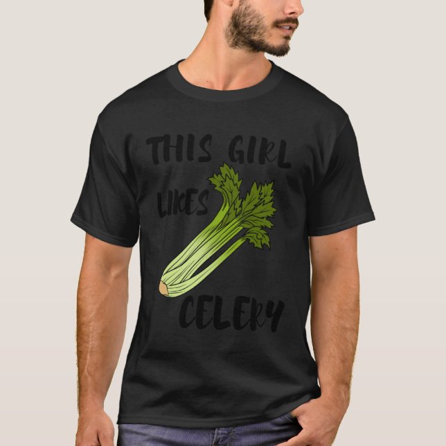 Camiseta Comida saudável - Aipo da citação irônica (Frente)