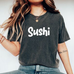 Camiseta Comida Sushi, Comida Japonesa, Sushi Moderno, Sush