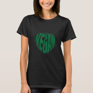 Camiseta Comida vegetariana do coração vegetariano vegetari