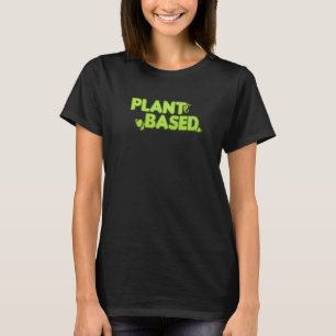 Camiseta Comida Vegetariana Vegana Base Verde à Base de Pla