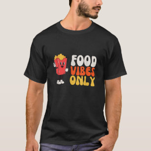 Camiseta Comida Vibes Apenas boas vibrações retro hippie pa
