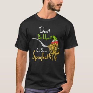 Camiseta Comidas Engraçadas Não Comam Algum Spaghet