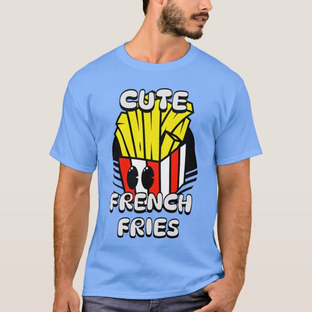 Camiseta Comidas, Fritas Francesas E Legal, Presente Fry Da (Frente)