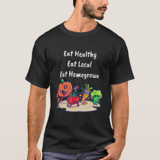 Camiseta Comidas Orgânicas Para Jardineiros Agricultura Loc