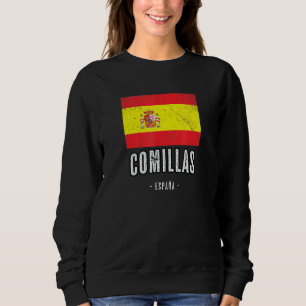 Camiseta Comillas Espanha Es Sinalizador Cidade Bandera Rop