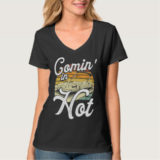 Camiseta Comin In Hot Backprint Pontoon Boat