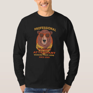Camiseta Comissário de Bordo Trabalhando de Casa Pai de Com