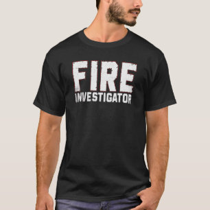 Camiseta Comissário Investigador de Incêndios encarregado d