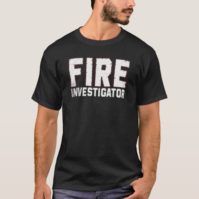 Camiseta Comissário Investigador de Incêndios encarregado d (Frente)