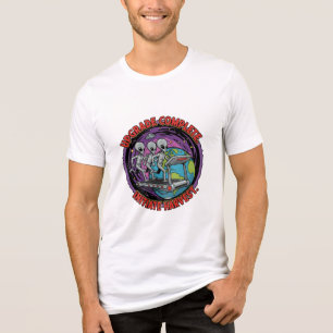 Camiseta Comitê de Crime OVNI: Colheita Planetária