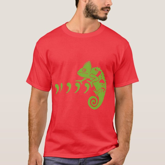 Camiseta Comma Chameleon Funny 80shrowbackHE ORIGINAL 80s M (Frente)