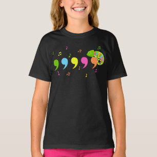 Camiseta Comma Chameleon Lizard Répteis