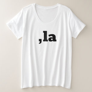 Camiseta Comma La Kamala Harris - design de texto personali