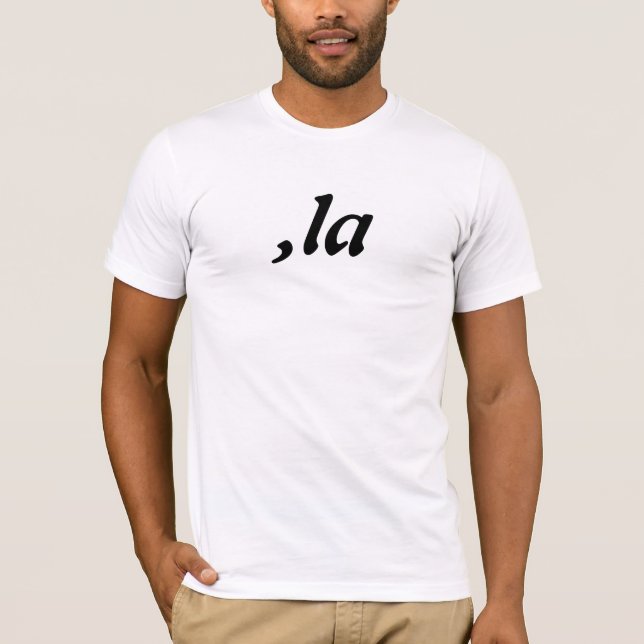 Camiseta Comma La Kamala Harris - design de texto personali (Frente)