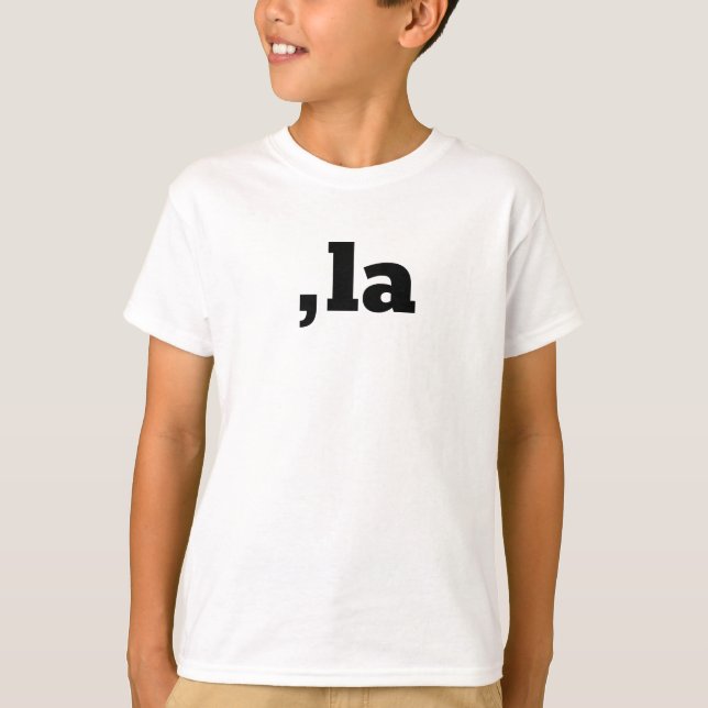 Camiseta Comma La Kamala Harris - design de texto personali (Frente)