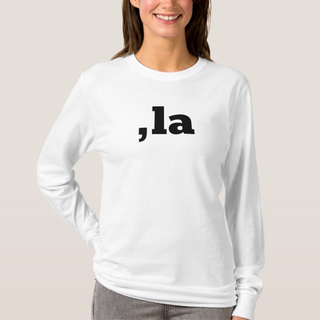 Camiseta Comma La Kamala Harris - design de texto personali (Frente)