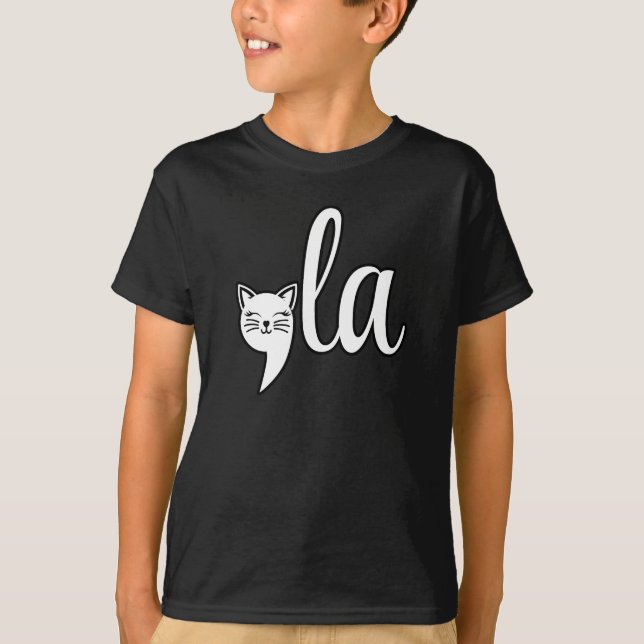 Camiseta Comma La Kamala Harris - mãe de gato para Kamala (Frente)