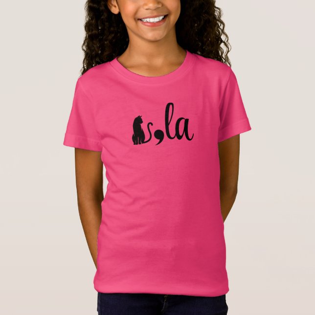Camiseta Comma La Kamala Harris - mãe de gato para Kamala (Frente)