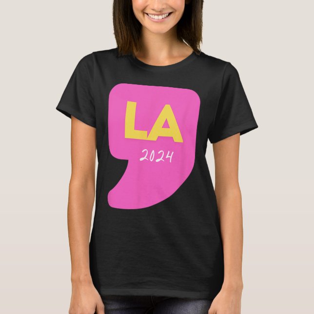 Camiseta Comma La Kamala Harris Para As Eleições De 2024 (Frente)