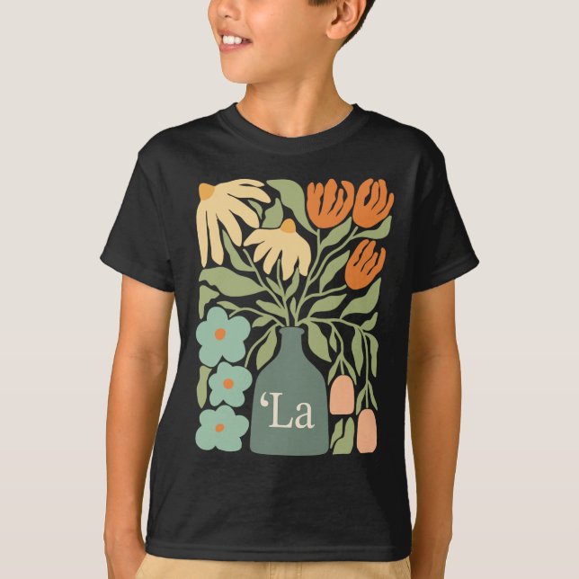Camiseta Comma La Subtle Boho Flowers Kamala Harris Madame  (Frente)