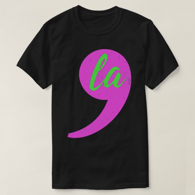 Camiseta CommaLa Kamala para o AKA Comma (Frente do Design)