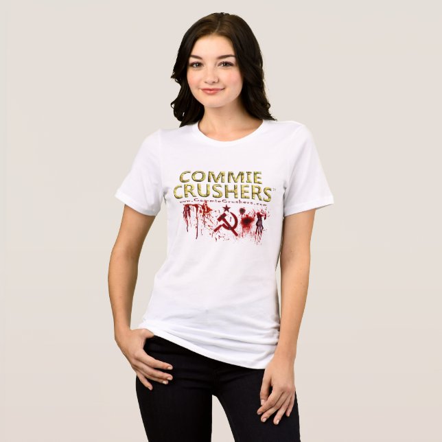 Camiseta Commie Crushers Red Splat 001 (Frente Completa)