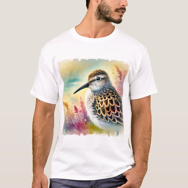 Camiseta Common Sandpiper 160724AREF232 - Watercolor (Frente)