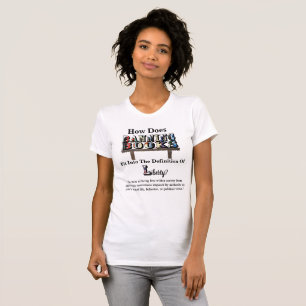 Camiseta Como A BANNING BOOKS Ajustado... "Liberdade"?